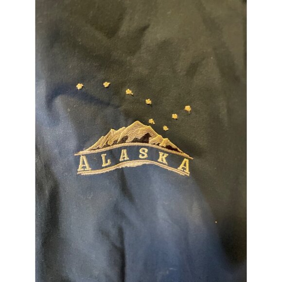 Arctic Image Alaska Navy White Mens Hooded Fleece Full Zip Jacket Sz XXL - Picture 5 of 8